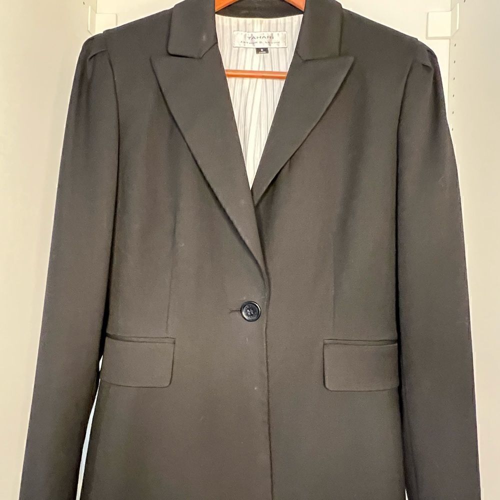TAHARI Arthur S Levine Fully Lined Suit Jacket sz 6 - Picture 1 of 9